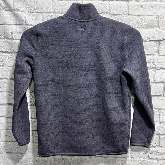 Under Armour Men Blue Loose UA Specialist Henley Long Sleeve Pullover Knit Large - Picture 3 of 7